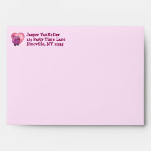 Enveloppes Saint Valentin au cochon