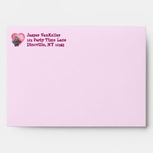 Enveloppes Saint-Valentin Hippopotame