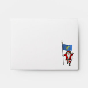 Enveloppes Santa Claus with Ensign of Oregon