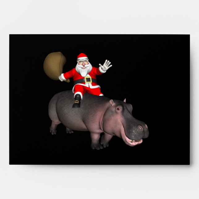 Enveloppes Santa Riding (Devant)