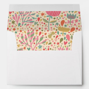 Enveloppes Schéma floral clair