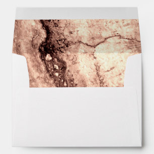 Enveloppes Sépia beige brun moderne brûlé granit orange