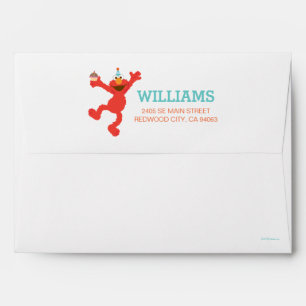 Enveloppes Sesame Street   Elmo - Cupcake et Confettis Annive