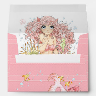 Enveloppes Sirène (rose)