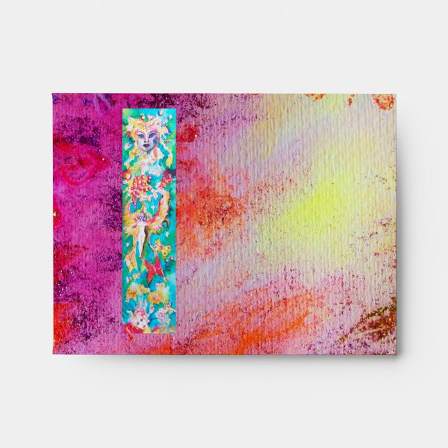 Enveloppes TAILLE DE CORRECTION DE GRAPE, rouge violet jaune  (Devant)