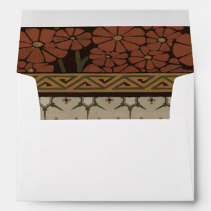 Enveloppes Textile d'héritage avec les motifs décoratifs