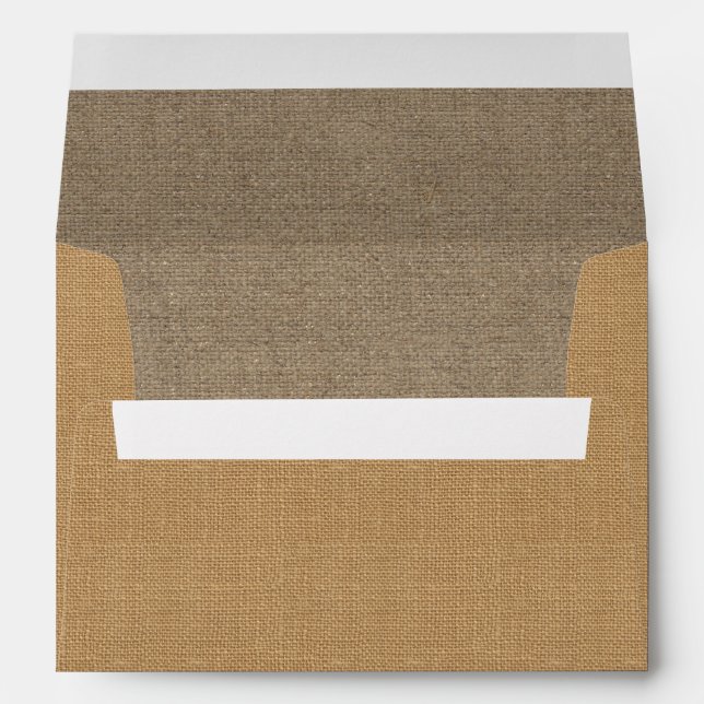 Enveloppes Texture de Burlap rustique (Dos (Bas))