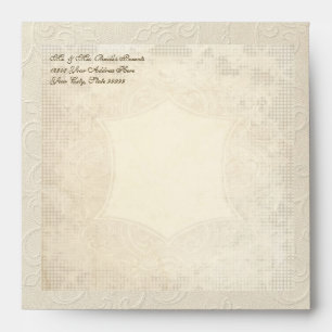 Enveloppes Thé de dentelle Vintage moderne teint Hydrangea en
