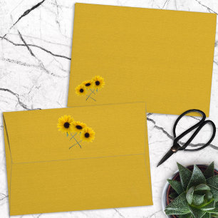 Enveloppes Tournesol triple photo avant Flèche arrière