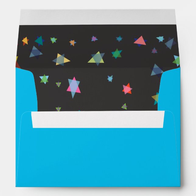 Enveloppes TRAITEMENT DES LETTRES HÉBREUSES Bat Bar Mitzvah I (Dos (Bas))