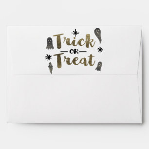 Enveloppes Tricoter ou traiter Ghost Chic Modern Halloween Pa