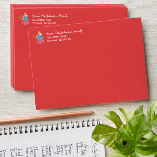 Enveloppes Trois rois Noël Holiday pré-adressé