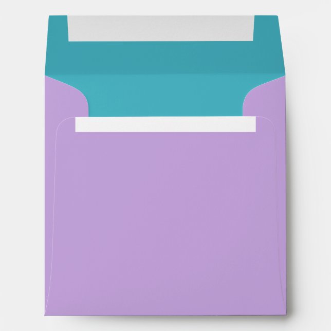 Enveloppes turquoise et Lavender (Dos (Bas))