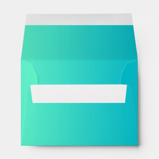 Enveloppes Turquoise Ombre (Dos (Bas))
