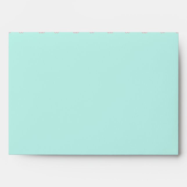 Enveloppes turquoises de Christening pour Filles (Devant)