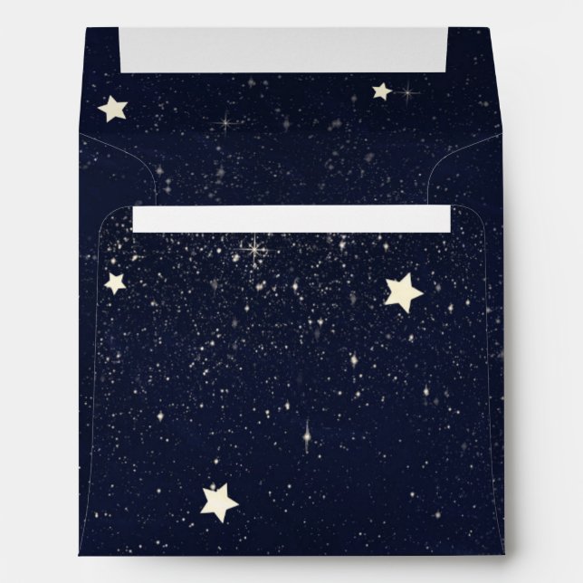 Enveloppes Twinkle Little Star Starry Sky Baby shower (Dos (Bas))