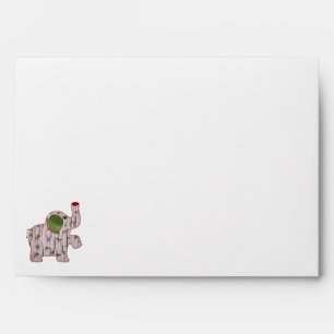 Enveloppes Un Eléphant Rose De Style Campagnard