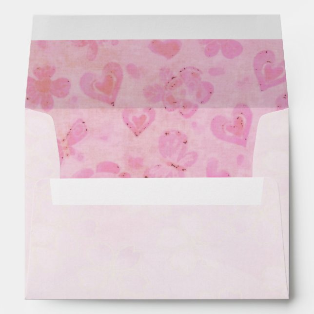 Enveloppes Valentine Blossoms Adorable GREETING INVITATION (Dos (Bas))