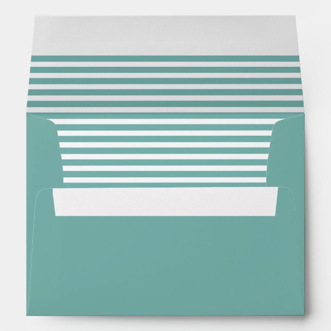 Enveloppes Vert et blanc poussiéreux rayé (Dos (Bas))