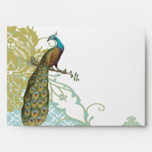 Enveloppes Vintage Inséparables Lagoon Damask