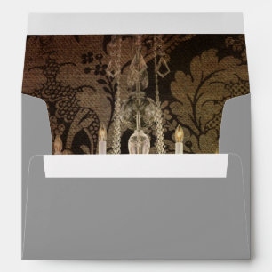 Enveloppes vintage lustre damassé mariage