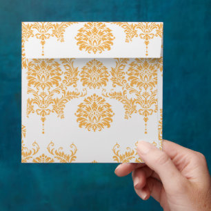 Enveloppes Vintages de Damas de cire d'abeille