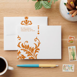 Enveloppes Vintages de Damas de cire d'abeille