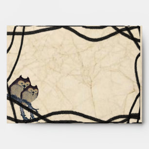 Enveloppes Vintages d'hibou japonais