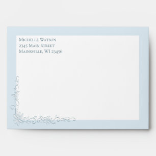 Enveloppes vintages Faire-part de naissance bleues