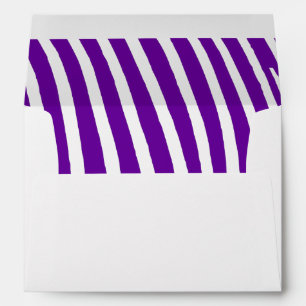Enveloppes Violet Violet Zèbre rayures
