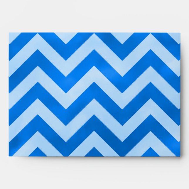 Enveloppes Zigzag bleu (Devant)