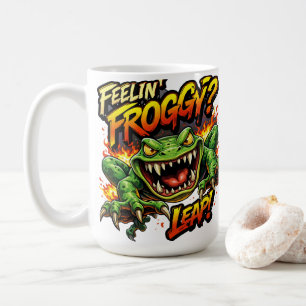 Envie de grenouille ?  Sauter ! Mug à café grenoui