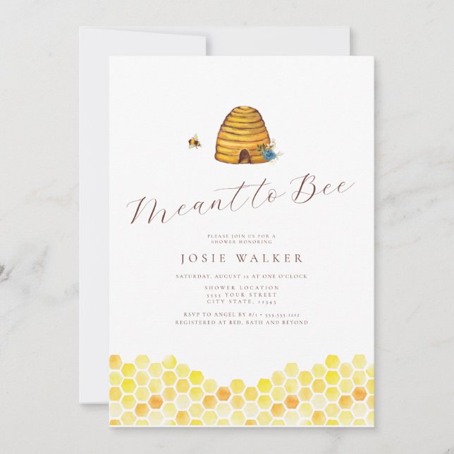Envie d'une invitation à la douche nuptiale (Devant)