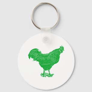 Envious Rooster Keychain