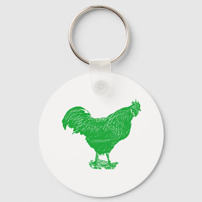Envious Rooster Keychain (Front)