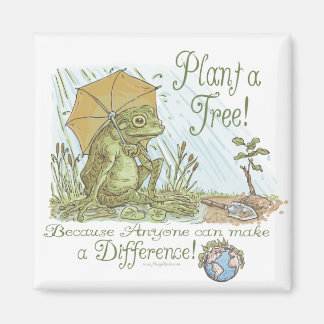 Enviro Frog Plant a Tree Earth Day Gear Magnet