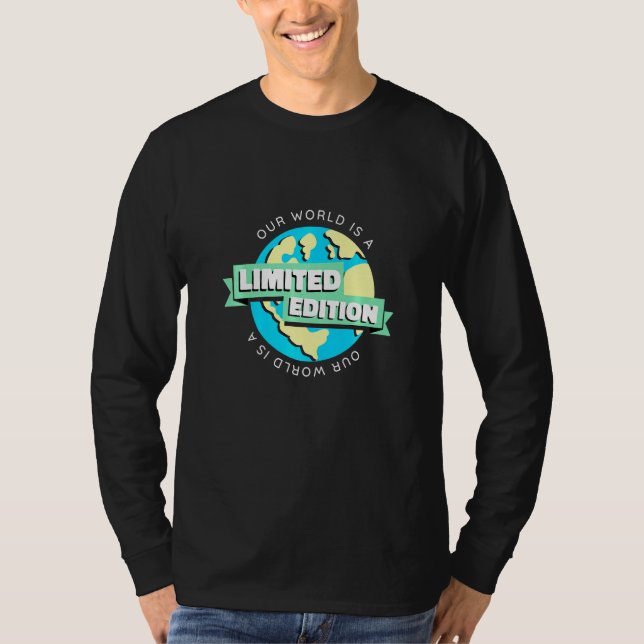 Environment Future Climate Saving Green Earth Reso T-Shirt (Front)