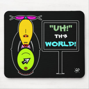 Environment & monkey mascot v1.1 mouse pad