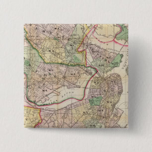 Environment of Boston 2 Inch Square Button