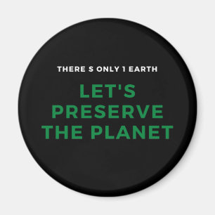 Environmental awareness stop climate change magnet