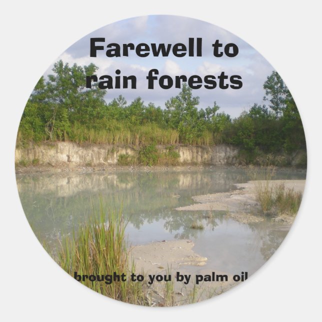 Environmental Conservation -  Rain Forest stickers (Front)