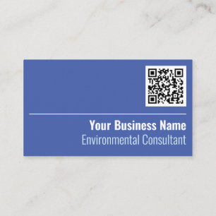 Environmental Consultant QR Code Business Card