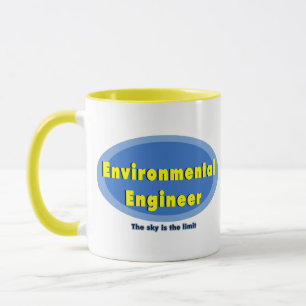 Environmental Engineer Blue Oval Mug