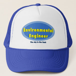 Environmental Engineer Blue Oval Trucker Hat