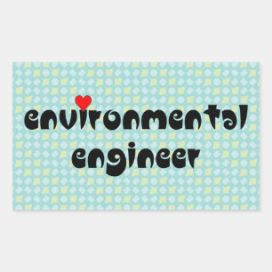 Environmental Engineer Heart Sticker