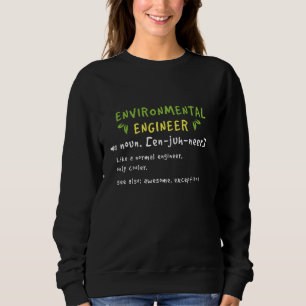 Environmental Engineer Like A Normal Engineer Defi Sweatshirt