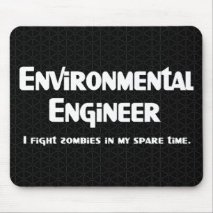 Environmental Engineer Zombie Fighter Mouse Pad