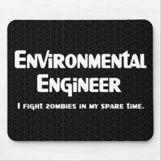 Environmental Engineer Zombie Fighter Mouse Pad