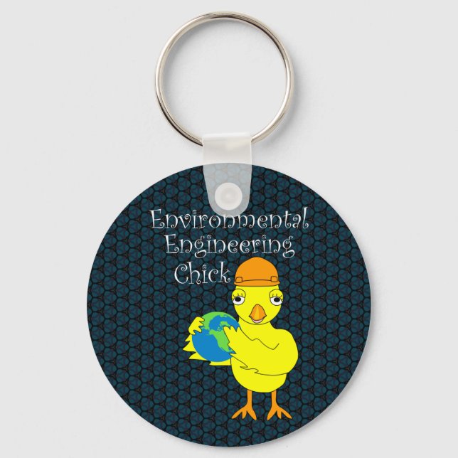 Environmental Engineering Chick Keychain (Front)