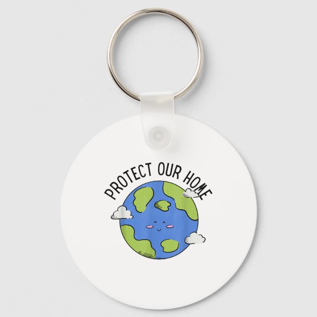Environmental Protection 55th Earth Day Planet _2  Keychain (Front)